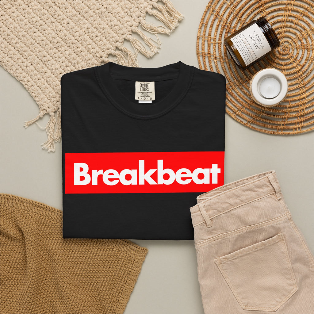 Breakbeat T-Shirt | Red Logo Music DJ Electronic Dance Tee