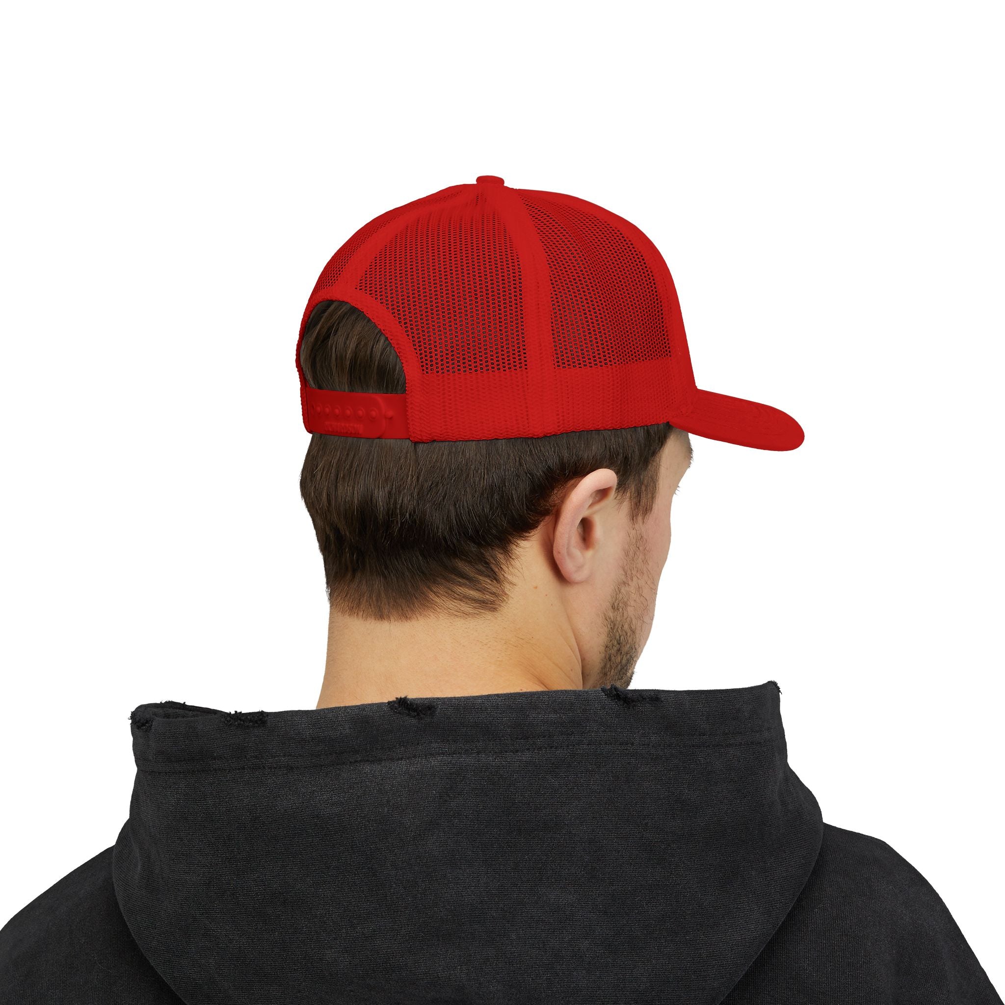 Breakbeat Music Trucker Cap — Retro Headphones Logo Snapback